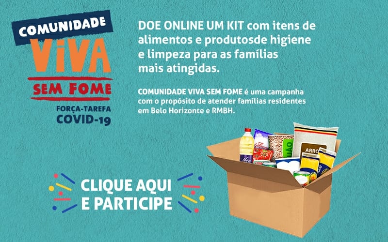 Campanha em parceria com o SINDSEMPMG arrecada alimentos para famílias afetadas pela pandemia Covid-19   