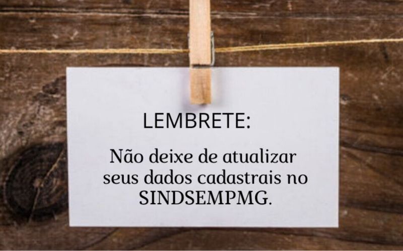 ATUALIZE SEUS DADOS PARA RECEBER BRINDES INCRÍVEIS EM COMEMORAÇÃO AOS 15 ANOS DO SINDSEMPMG