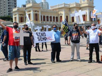 SINDSEMPMG participa de ato em Defesa do Serviço Público