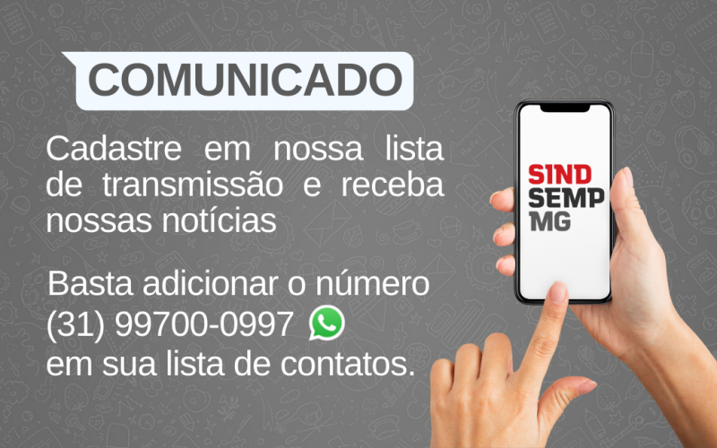 Comunicado: Cadastro na lista de transmissão