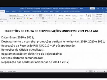 Categoria delibera pleitos de 2021 em AGE
