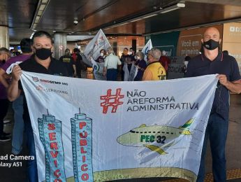 SINDSEMPMG presente em mais uma semana de lutas contra a Reforma Administrativa e o RFF