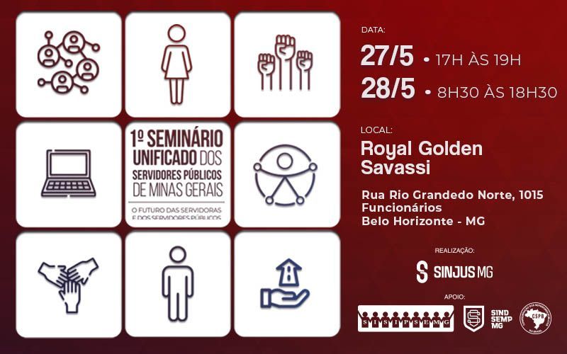 SINDSEMPMG recebe inscrições para 1º Seminário Unificado dos Servidores Públicos de Minas Gerais