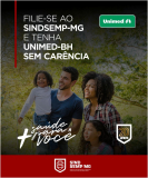 Imagem conteúdo Exclusivo para filiados(as) do SINDSEMPMG: novas adesões à Unimed-BH Estadual SEM CARÊNCIA*