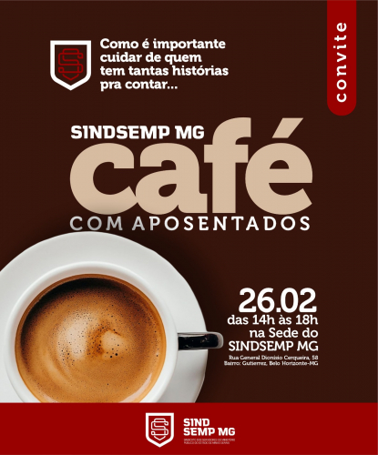 CONVITE - Café com aposentados!